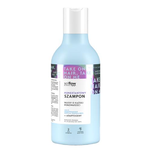 Miniaturka artykułu - so!flow by Vis Plantis Humektantowy szampon do włos&oacute;w o każdej porowatości, 400ml