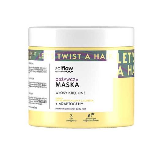 so!flow by Vis Plantis Maska odżywcza do włos&oacute;w kręconych melon aloes, 400ml