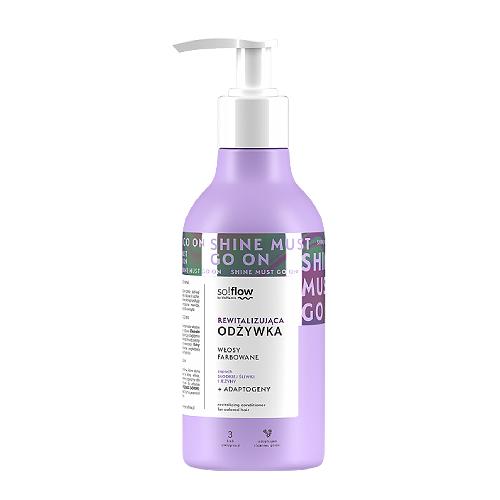 so!flow by Vis Plantis Odżywka rewitalizująca do włos&oacute;w farbowanych śliwka jeżyna, 400ml