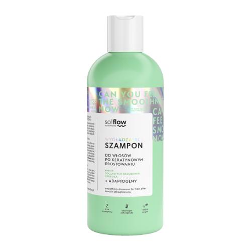 Miniaturka artykułu - so!flow by Vis Plantis Wygładzający szampon po keratynowym prostowaniu, 400ml