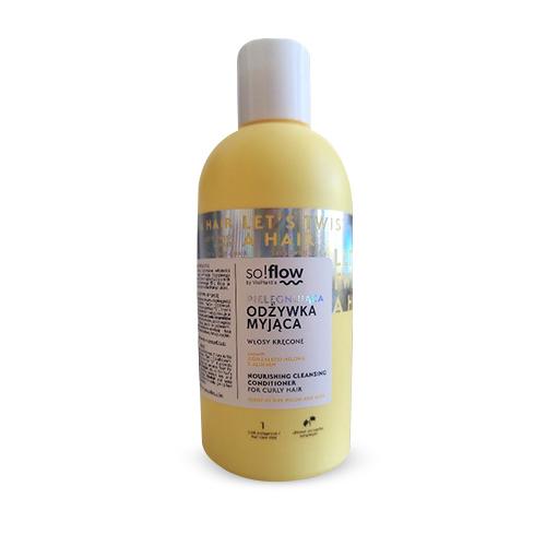 Miniaturka artykułu - So!flow Pielęgnująca odżywka myjąca do włosów kręconych, 200 ml