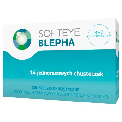 Miniaturka artykułu - SOFTEYE BLEPHA Chusteczki okulistyczne do higieny powiek - 14 szt.