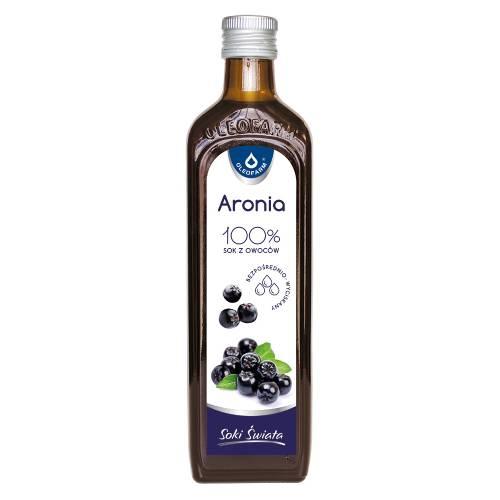 Miniaturka artykułu - SOK Z ARONII OLEOFARM aronia - 490 ml 