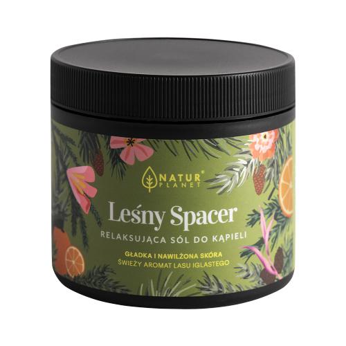 Miniaturka artykułu - NaturPlanet Relaksująca s&oacute;l do kąpieli Leśny Spacer, 400 g