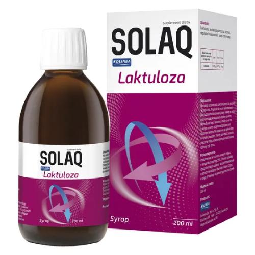 Miniaturka artykułu - SOLAQ Syrop - 200ml laktuloza zaparcia 