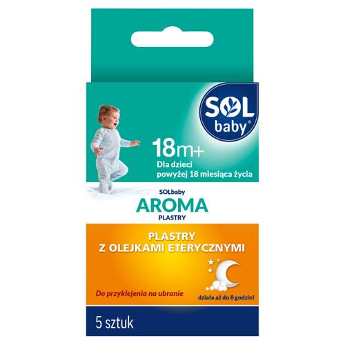 Miniaturka artykułu - SOLbaby Aroma - plastry na ubranka niwelujące uczucie zatkanego noska u dzieci