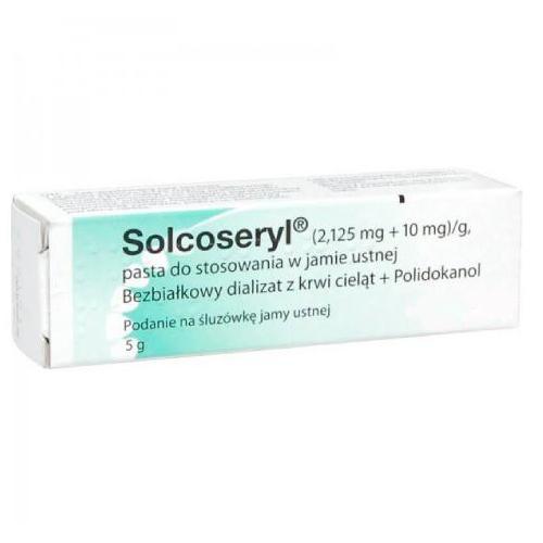 Solcoseryl Injeksjon SOLCOSERYL Pasta stosowania w jamie ustnej, 5g – lek bez recepty ...