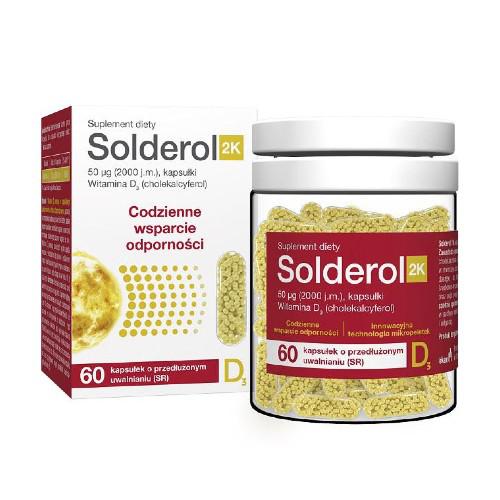 Miniaturka artykułu - SOLDEROL - witamina D3 2000 j.m. uwalniająco się stopniowo przez 8 godzin