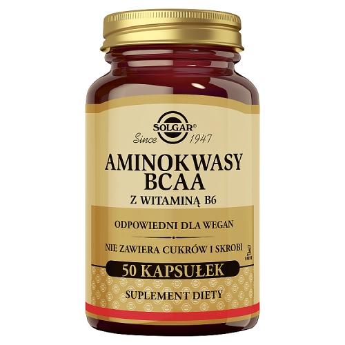 Miniaturka artykułu - SOLGAR BCAA Plus, 50 kaps.