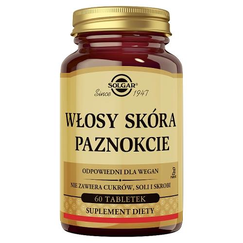 Miniaturka artykułu - SOLGAR Włosy, Sk&oacute;ra, Paznokcie, 60 tabl.