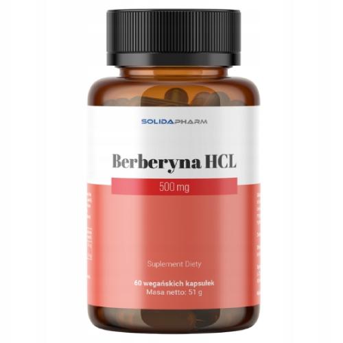 Miniaturka artykułu - Solida Pharm Berberyna HCI 500 mg, 60 kaps.