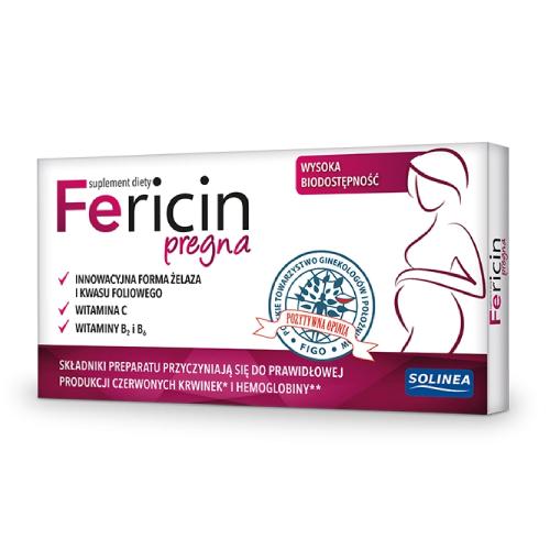 Miniaturka artykułu - Fericin Pregna, 30 tabl. SOLINEA 