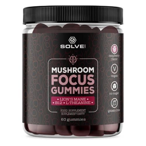 Miniaturka artykułu - Solve Labs Mushroom Focus Gummies, 60 szt.