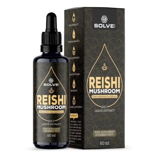 Miniaturka artykułu - Solve Labs Reishi Liquid Ekstrakt z Reishi w kroplach, 60 ml