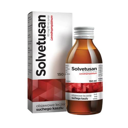 Miniaturka artykułu - Solvetusan - Lek w syropie hamujący kaszel - 150 ml
