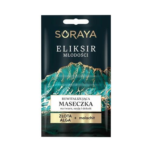 Miniaturka artykułu - SORAYA ELIKSIR MŁODOŚCI Rewitalizująca maseczka na twarz, szyję i dekolt, 10ml