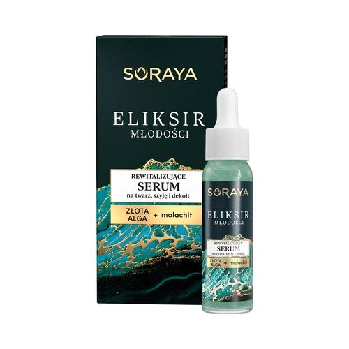 Miniaturka artykułu - SORAYA ELIKSIR MŁODOŚCI Rewitalizujące serum na twarz, szyję i dekolt, 30ml