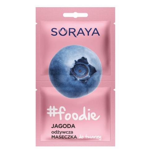 Miniaturka artykułu - SORAYA Foodie Odżywcza maseczka do twarzy Jagoda, 2x5ml