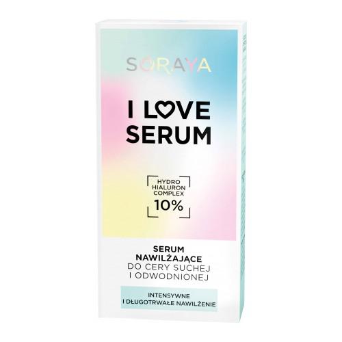 Miniaturka artykułu - SORAYA I LOVE SERUM Serum nawilżające do cery suchej i odwodnionej, 30 ml