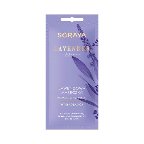 Miniaturka artykułu - SORAYA Lavender Essence lawendowa maseczka wygładzająca na twarz, szyję i dekolt, 8ml