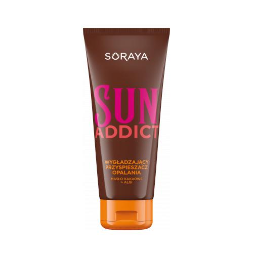 Miniaturka artykułu - SORAYA Sun Addict Wygładzający przyspieszacz opalania z masłem kakaowym, 150ml