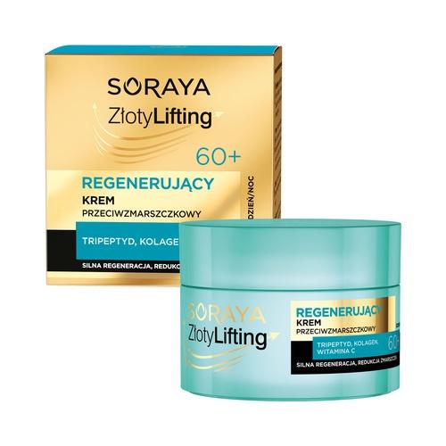 SORAYA Złoty Lifting Regenerujący krem przeciwzmarszczkowy 60+, 50ml