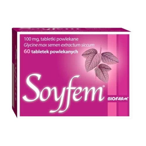 Miniaturka artykułu - Soyfem 100 mg Lek na menopauzę, 60 tabletek powlekanych