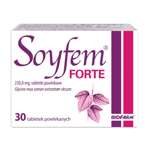 Miniaturka artykułu - SOYFEM FORTE - 30 tabletek, Lek na menopauzę