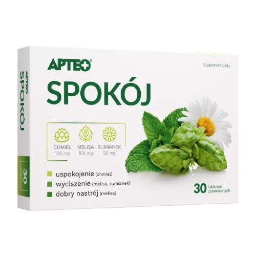 Miniaturka artykułu - APTEO Spok&oacute;j, 30 tabletek
