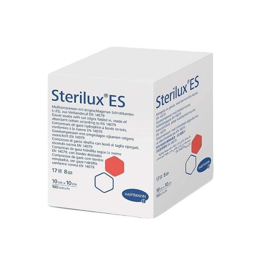 Miniaturka artykułu - STERILUX ES Kompresy gazowe niejałowe 17-nitkowe 8-warstwowe 10cm x 10cm, 100 sztuk