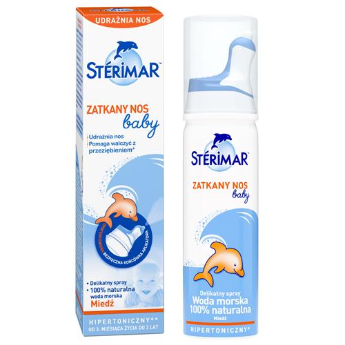Miniaturka artykułu - Sterimar Zatkany nos baby Spray do nosa dla dzieci, 50 ml