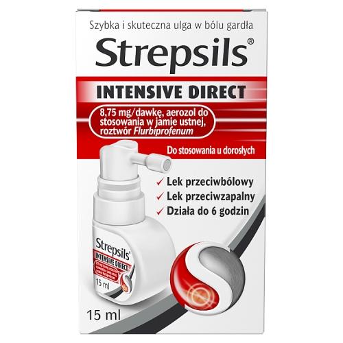 Miniaturka artykułu - Strepsils Intensive Direct aerozol - 15 ml