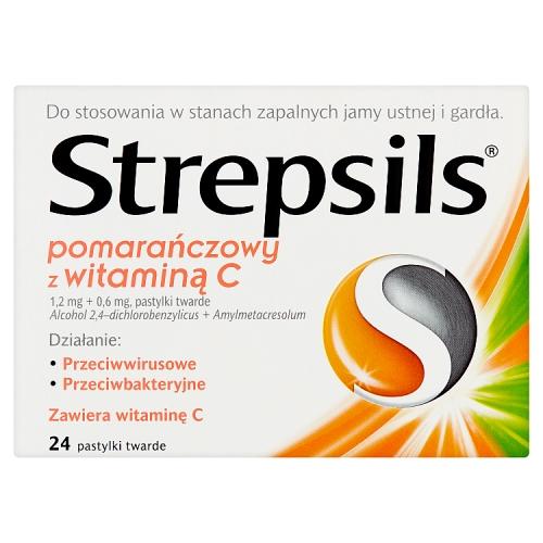 Miniaturka artykułu - STREPSILS z witaminą C - 24 pastylki