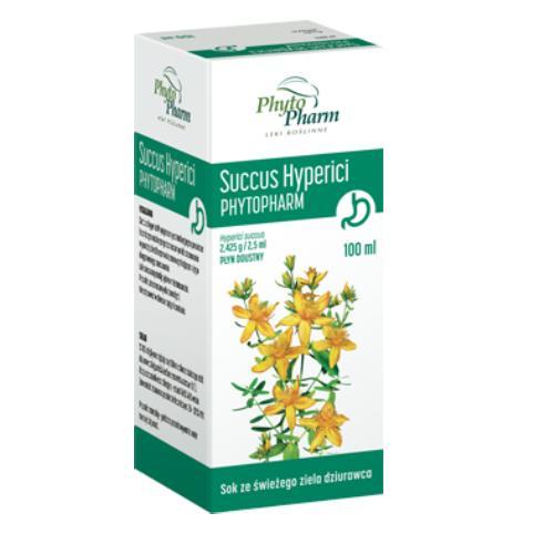 Miniaturka artykułu - Succus Hyperici Sok z dziurawca płyn doustny - 100 ml USZKODZONE OPAKOWANIE TEKTUROWE
