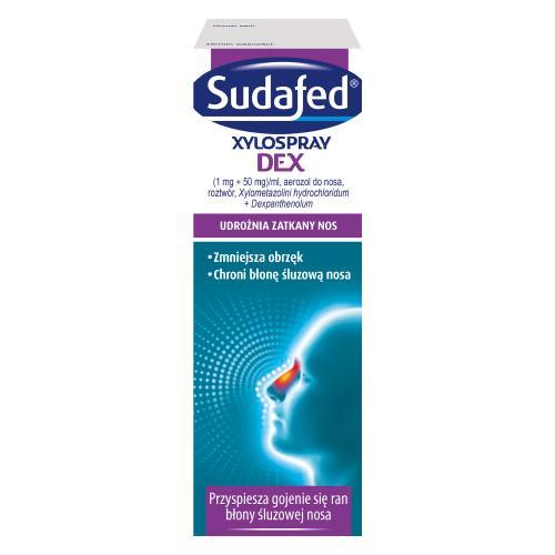 Miniaturka artykułu - Sudafed Xylospray DEX Aerozol do nosa, 10 ml USZKODZONE OPAKOWANIE TEKTUROWE