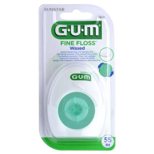 Miniaturka artykułu - Sunstar GUM Fine-Floss Nić dentystyczna (1555), 55 m