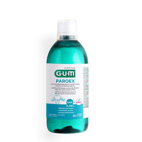 Miniaturka artykułu - Sunstar GUM Paroex 0,06% Płyn do płukania jamy ustnej, 500 ml