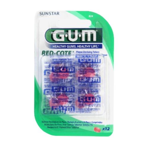 Miniaturka artykułu - Sunstar GUM Red-Cote - 12 tabletek