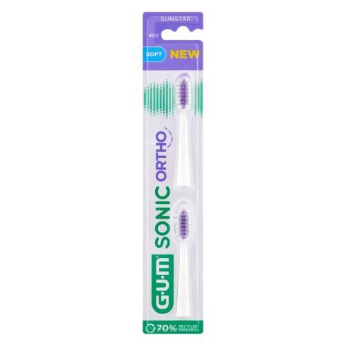 Miniaturka artykułu - Sunstar Gum Sonic Ortho gł&oacute;wki szczoteczki, 2 szt.