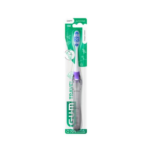 Miniaturka artykułu - Sunstar GUM Travel Składana szczoteczka do zęb&oacute;w podr&oacute;żna