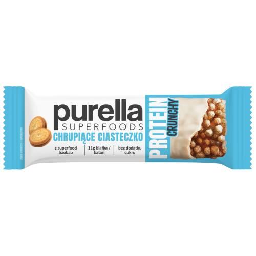 Miniaturka artykułu - PURELLA Protein Bar Baton proteinowy chrupiące ciasteczko, 45g