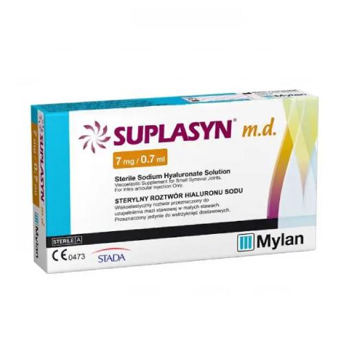 Miniaturka artykułu - SUPLASYN m.d. 7 mg/0,7 ml, sterylny roztw&oacute;r hialuronu sodu