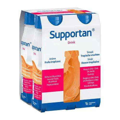 Supportan Drink owoce tropikalne (nowe opakowanie), 4x200ml KR&Oacute;TKA DATA 30.11.2026
