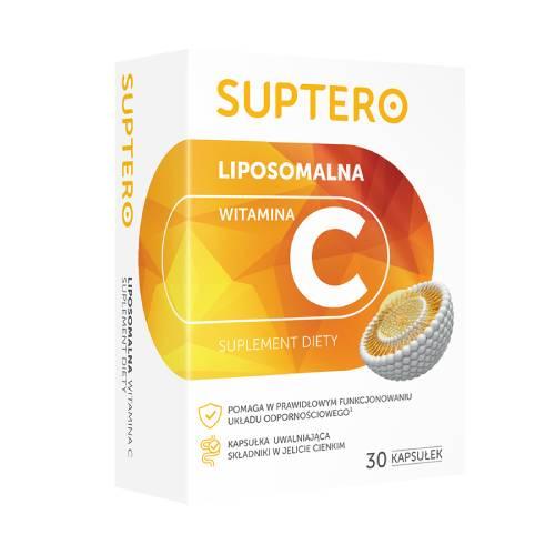 Miniaturka artykułu - SUPTERO Liposomalna witamina C, 30 kaps.