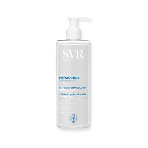 Miniaturka artykułu - SVR PHYSIOPURE Płyn micelarny, 400 ml KR&Oacute;TKA DATA 31.12.2026