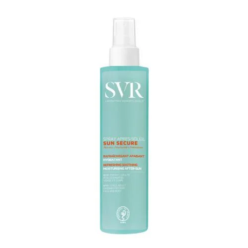 Miniaturka artykułu - SVR Sun Secure Apres-Soleil Spray po opalaniu, 200 ml KR&Oacute;TKA DATA 31.10.2026