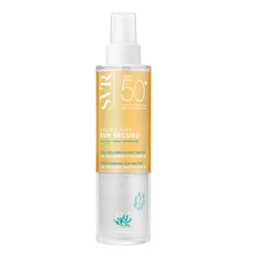 Miniaturka artykułu - SVR Sun Secure Eau Solaire SPF30 dwufazowa woda rozświetlająca, 100 ml KR&Oacute;TKA DATA 31.12.2026