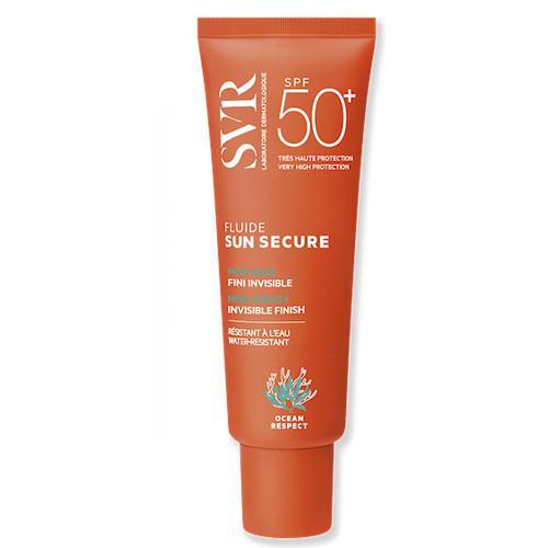 Miniaturka artykułu - SVR SUN SECURE FLUIDE SPF50+ Lekki krem ochronny, 50ml KR&Oacute;TKA DATA 31.07.2026