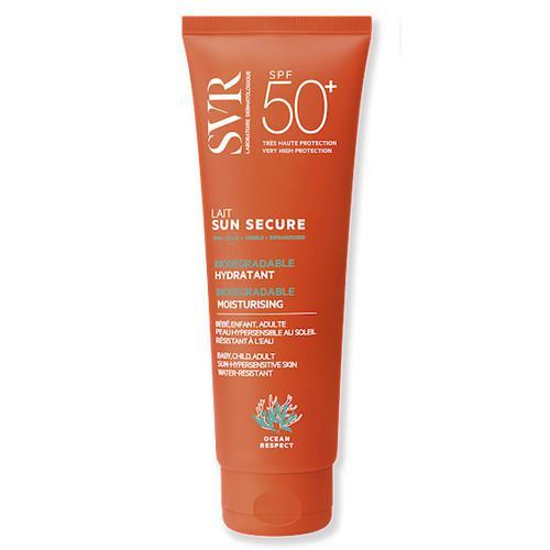 Miniaturka artykułu - SVR SUN SECURE LAIT nawilżające mleczko SPF50+, 250ml KR&Oacute;TKA DATA 31.07.2026