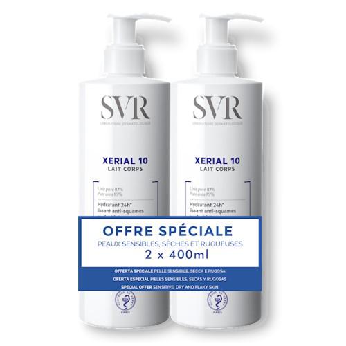 Miniaturka artykułu - SVR XERIAL10 DUO Mleczko do ciała, 2x 400ml 